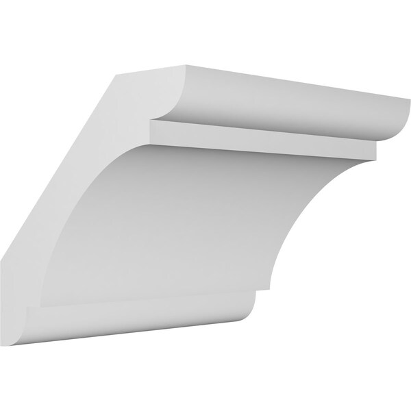 Ekena Millwork 5 1/2-in. W x 38-in. D x 38-in. H Olympic Architectural Grade PVC Knee Brace BRCP055X38X38OLY - main